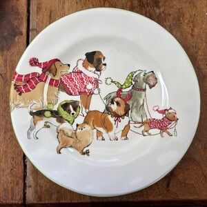 NWOT. Park Avenue Puppies dessert plate from Pier 1